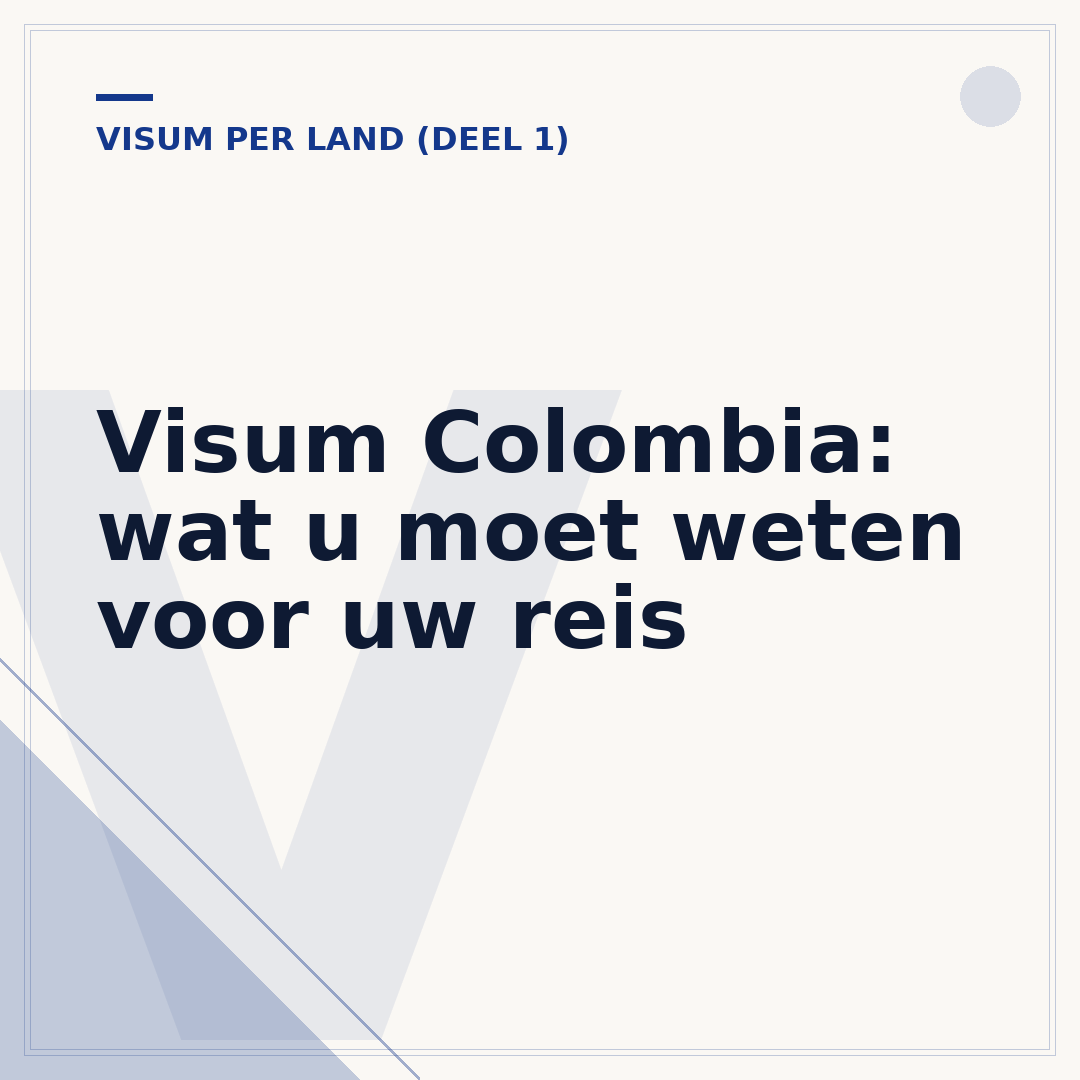 Visum Colombia: wat u moet weten voor uw reis