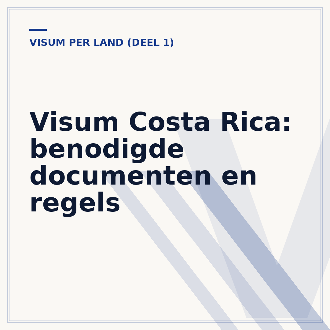 Visum Costa Rica: benodigde documenten en regels