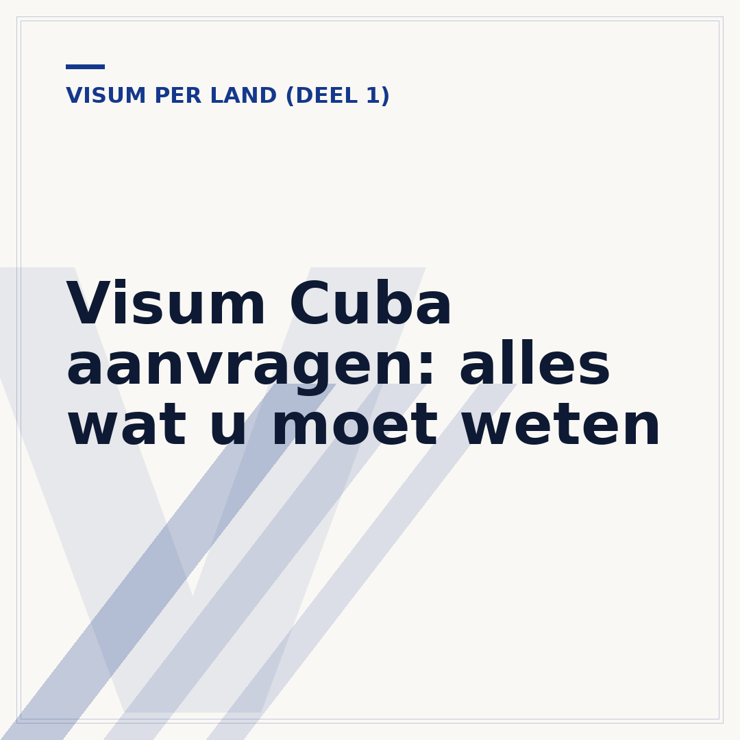 Visum Cuba aanvragen: alles wat u moet weten