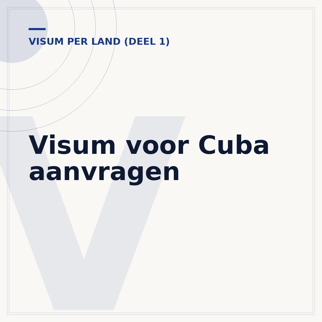 Visum voor Cuba aanvragen