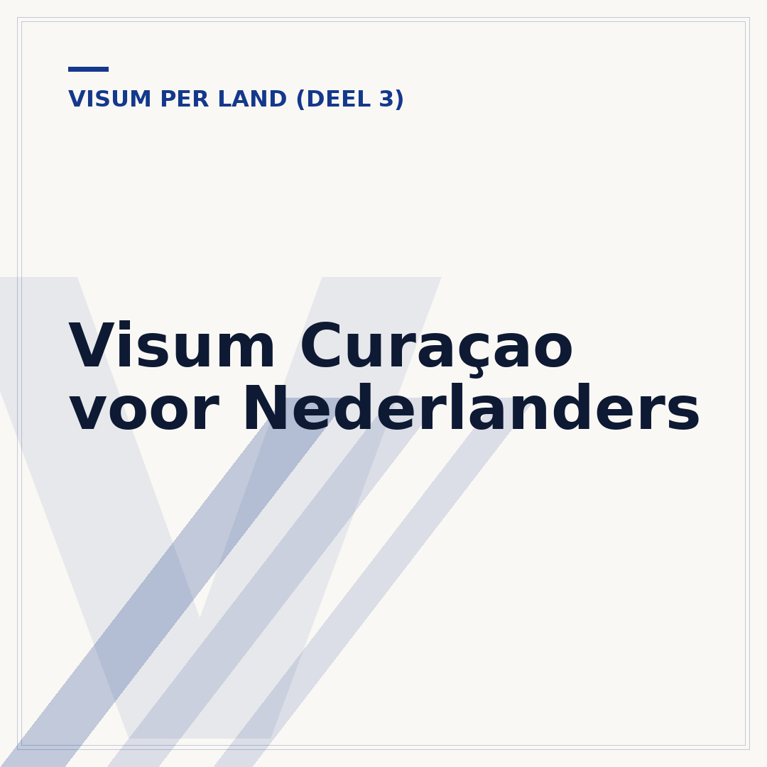 Visum Curaçao voor Nederlanders