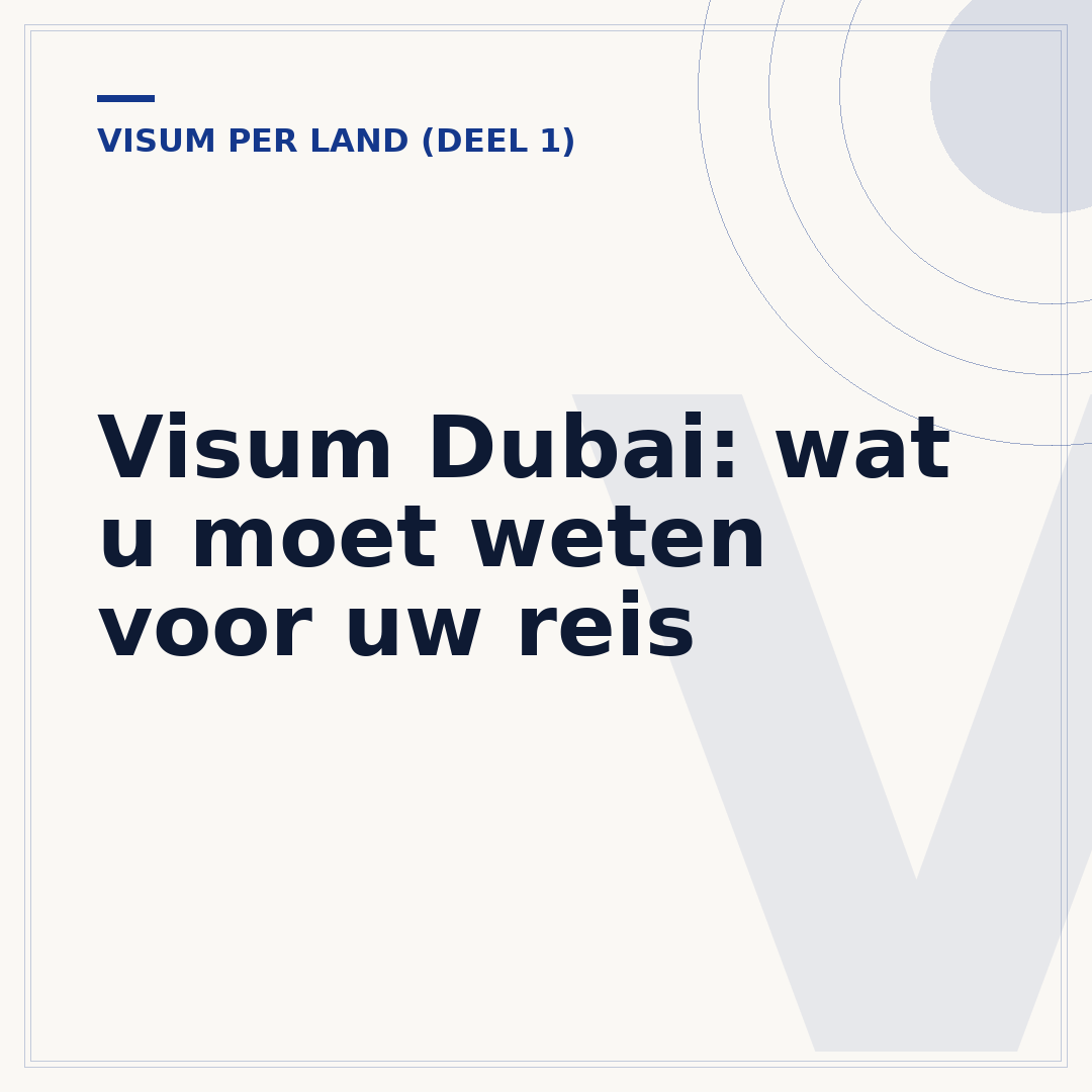 Visum Dubai: wat u moet weten voor uw reis