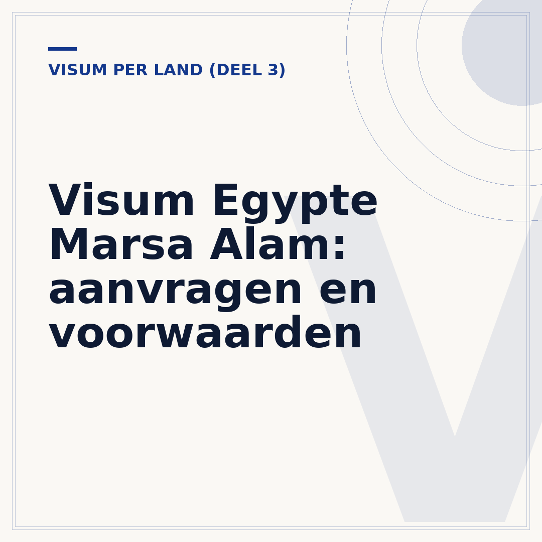 Visum Egypte Marsa Alam: aanvragen en voorwaarden