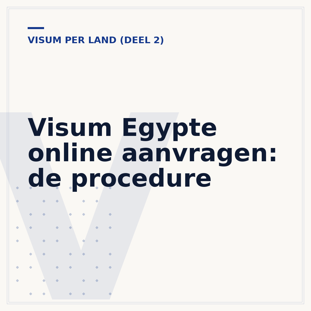 Visum Egypte online aanvragen: de procedure