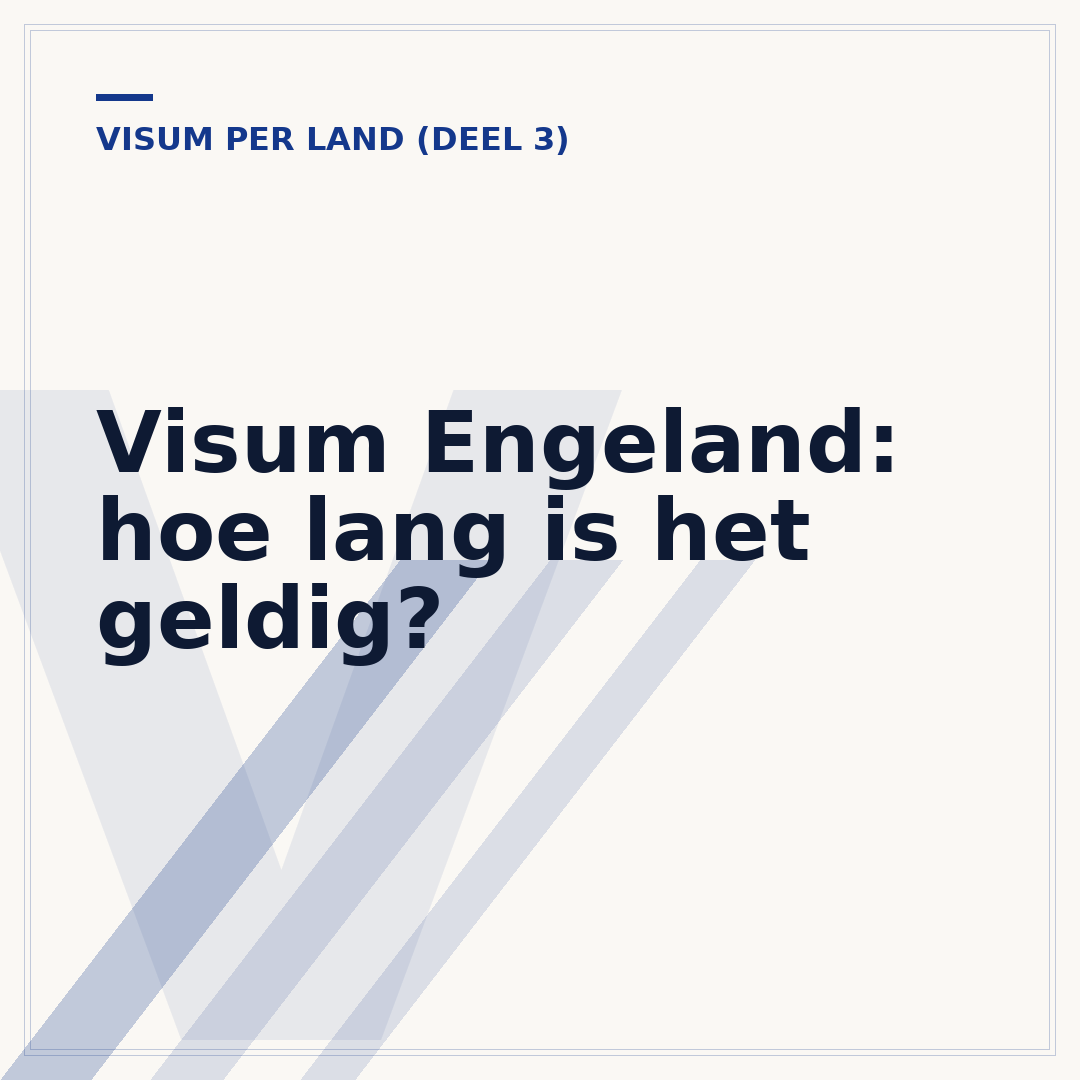Visum Engeland: hoe lang is het geldig?