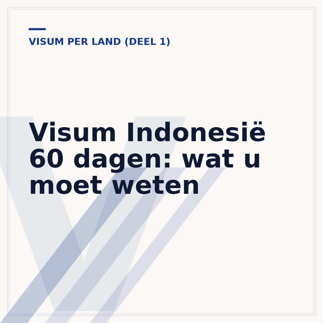 Visum Indonesië 60 dagen: wat u moet weten