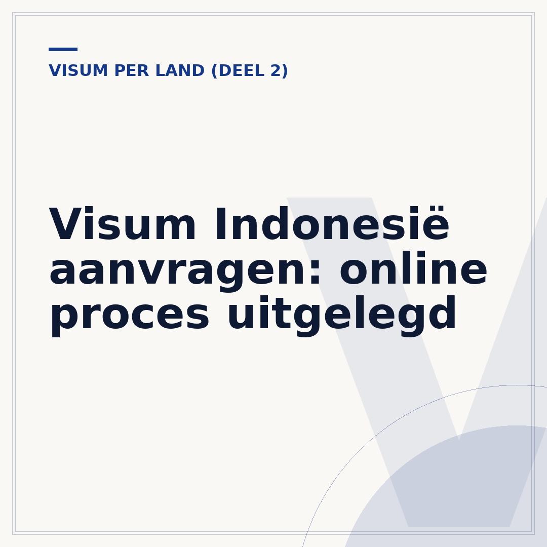 Visum Indonesië aanvragen: online proces uitgelegd