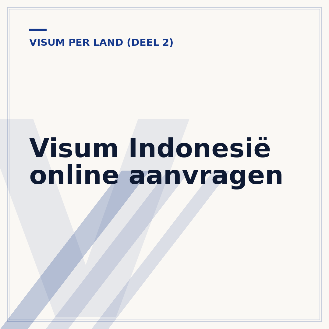 Visum Indonesië online aanvragen