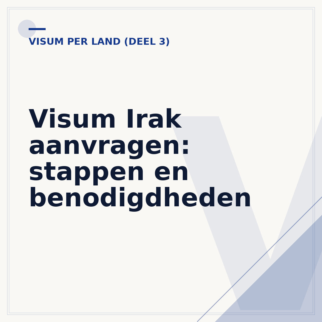 Visum Irak aanvragen: stappen en benodigdheden
