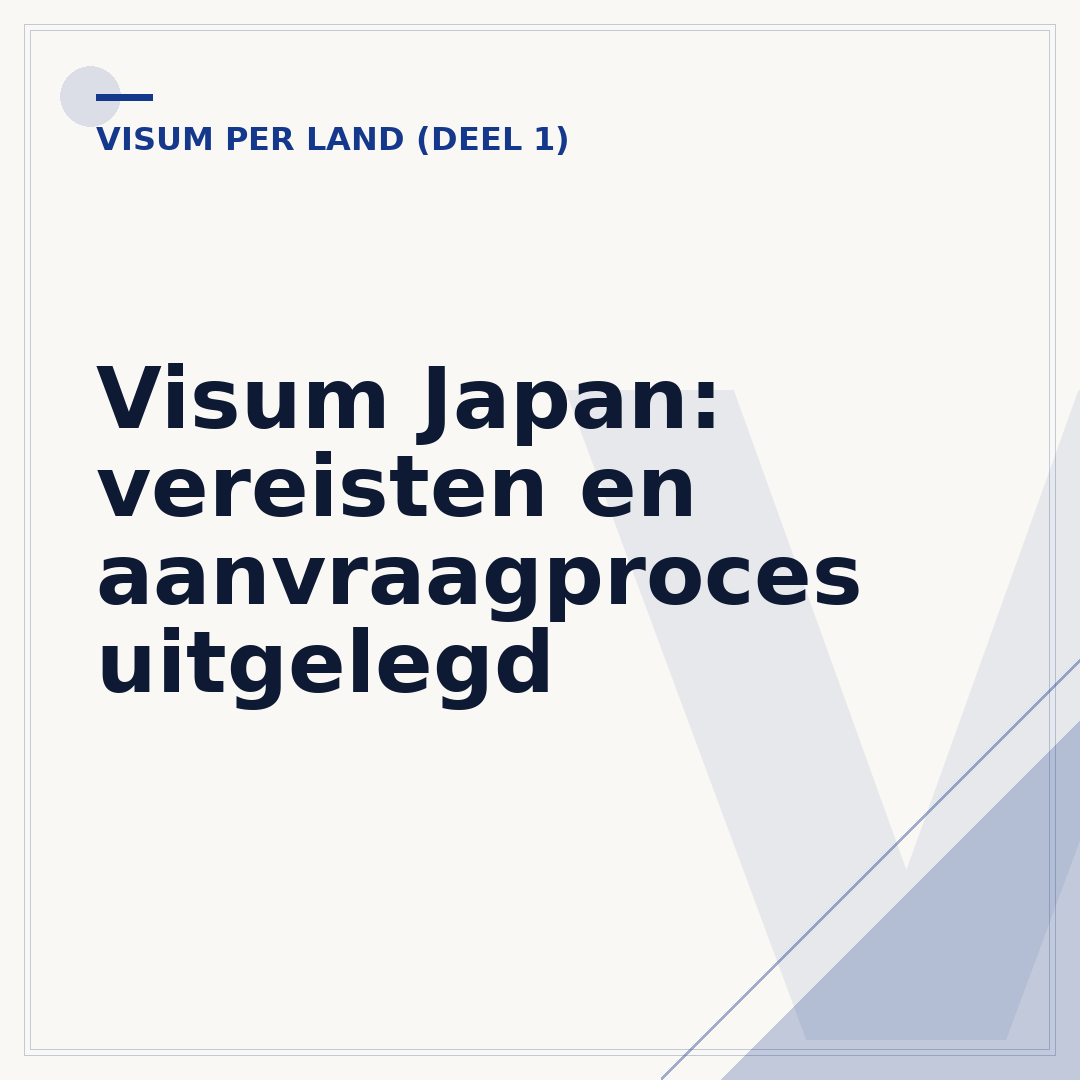 Visum Japan: vereisten en aanvraagproces uitgelegd