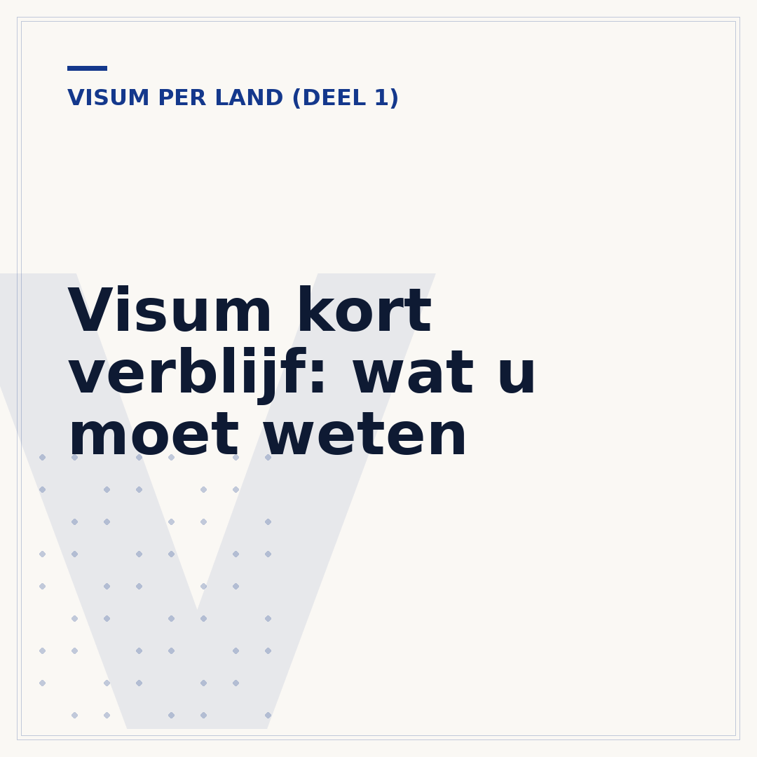 Visum kort verblijf: wat u moet weten