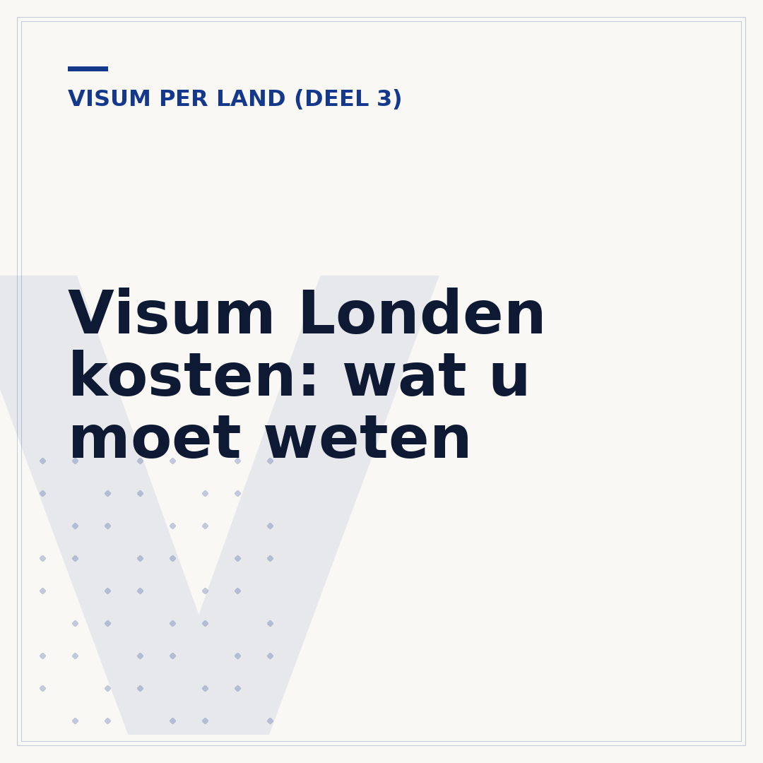 Visum Londen kosten: wat u moet weten