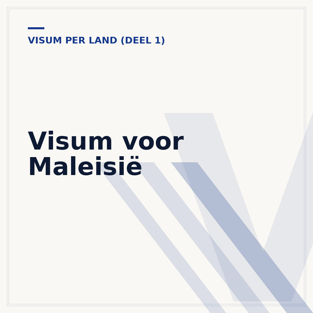 Visum voor Maleisië