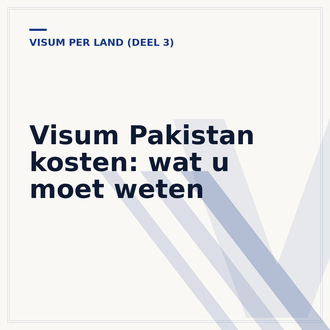 Visum Pakistan kosten: wat u moet weten