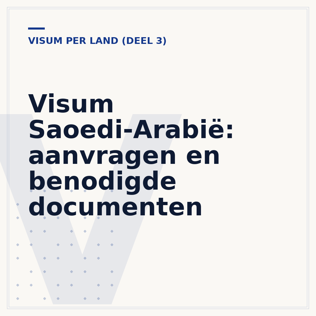 Visum Saoedi-Arabië: aanvragen en benodigde documenten