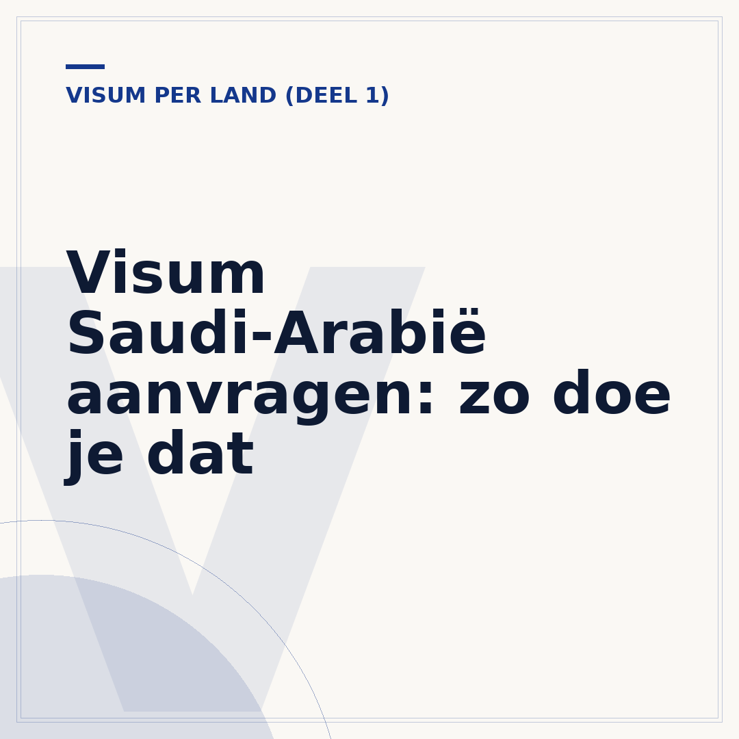 Visum Saudi-Arabië aanvragen: zo doe je dat