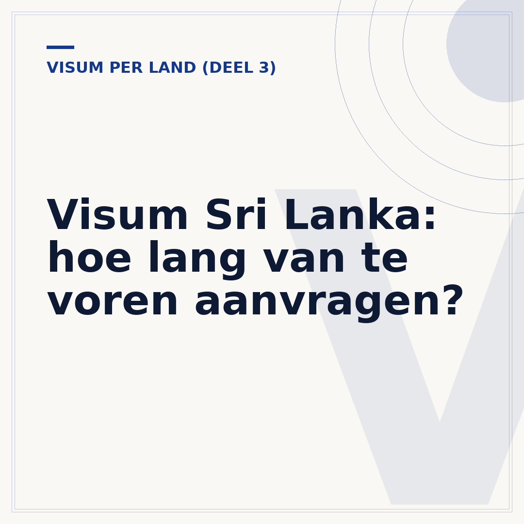 Visum Sri Lanka: hoe lang van te voren aanvragen?