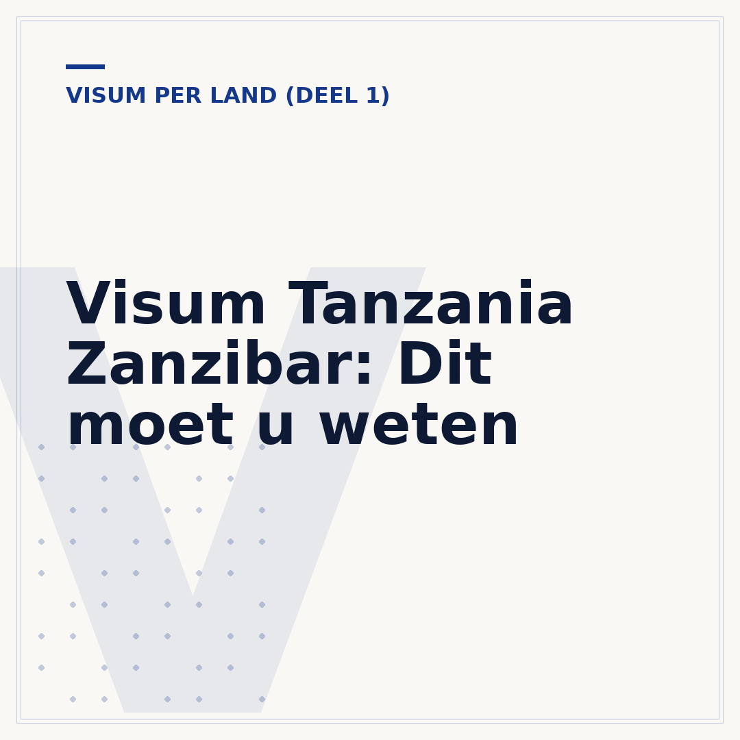 Visum Tanzania Zanzibar: Dit moet u weten