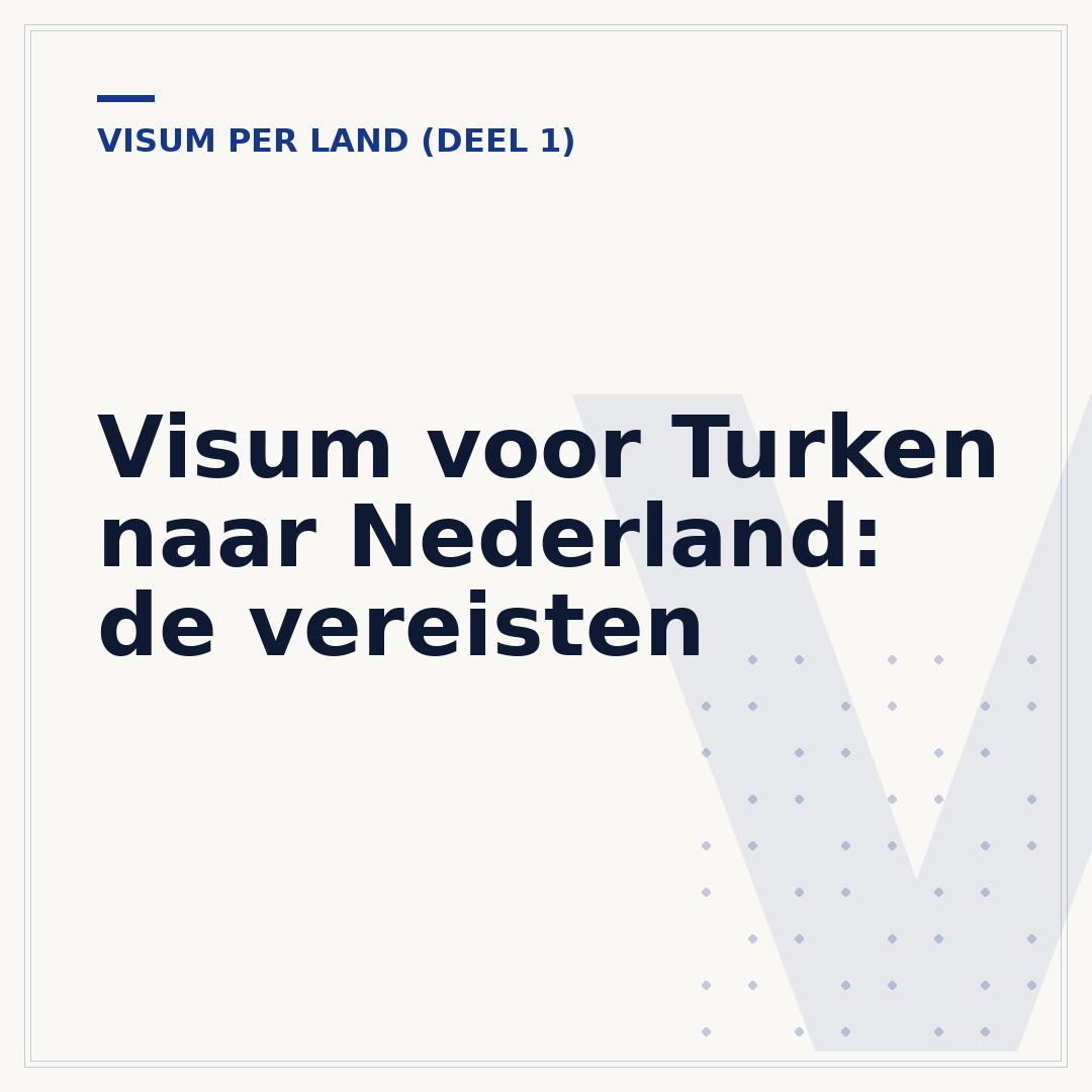 Visum voor Turken naar Nederland: de vereisten