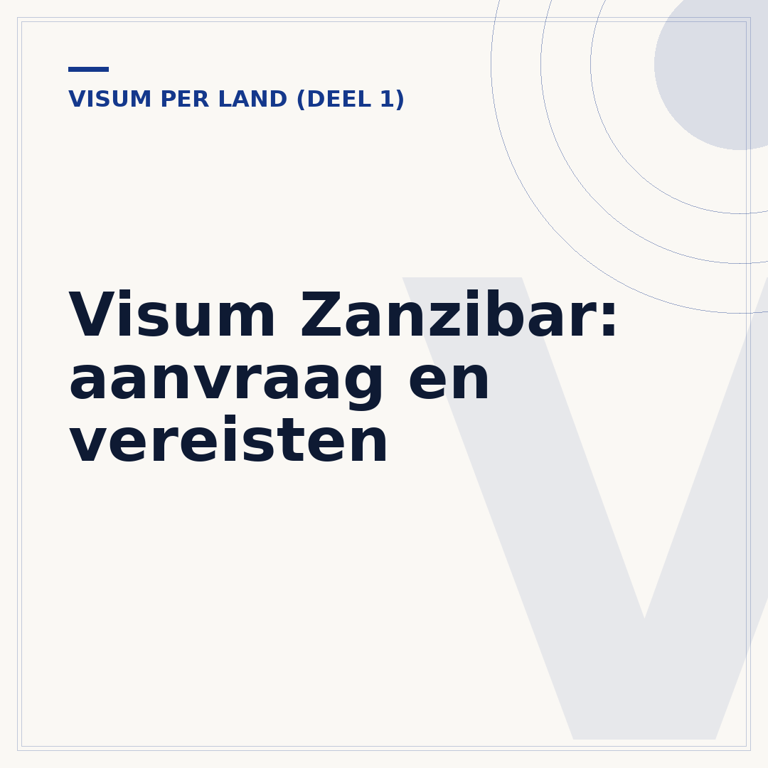 Visum Zanzibar: aanvraag en vereisten