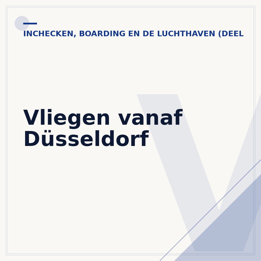 Vliegen vanaf Düsseldorf
