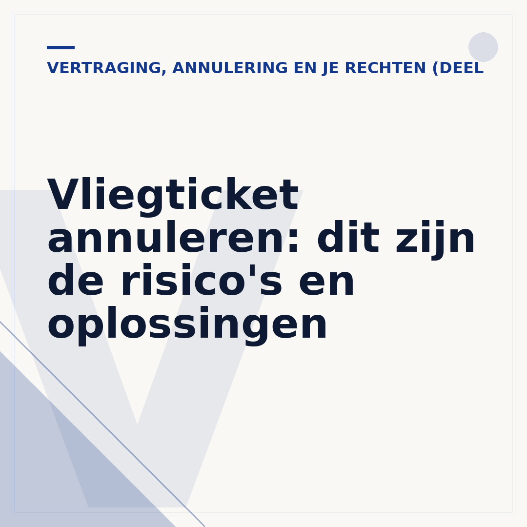 Vliegticket annuleren: dit zijn de risico's en oplossingen