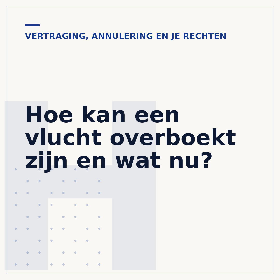 Hoe kan een vlucht overboekt zijn en wat nu?