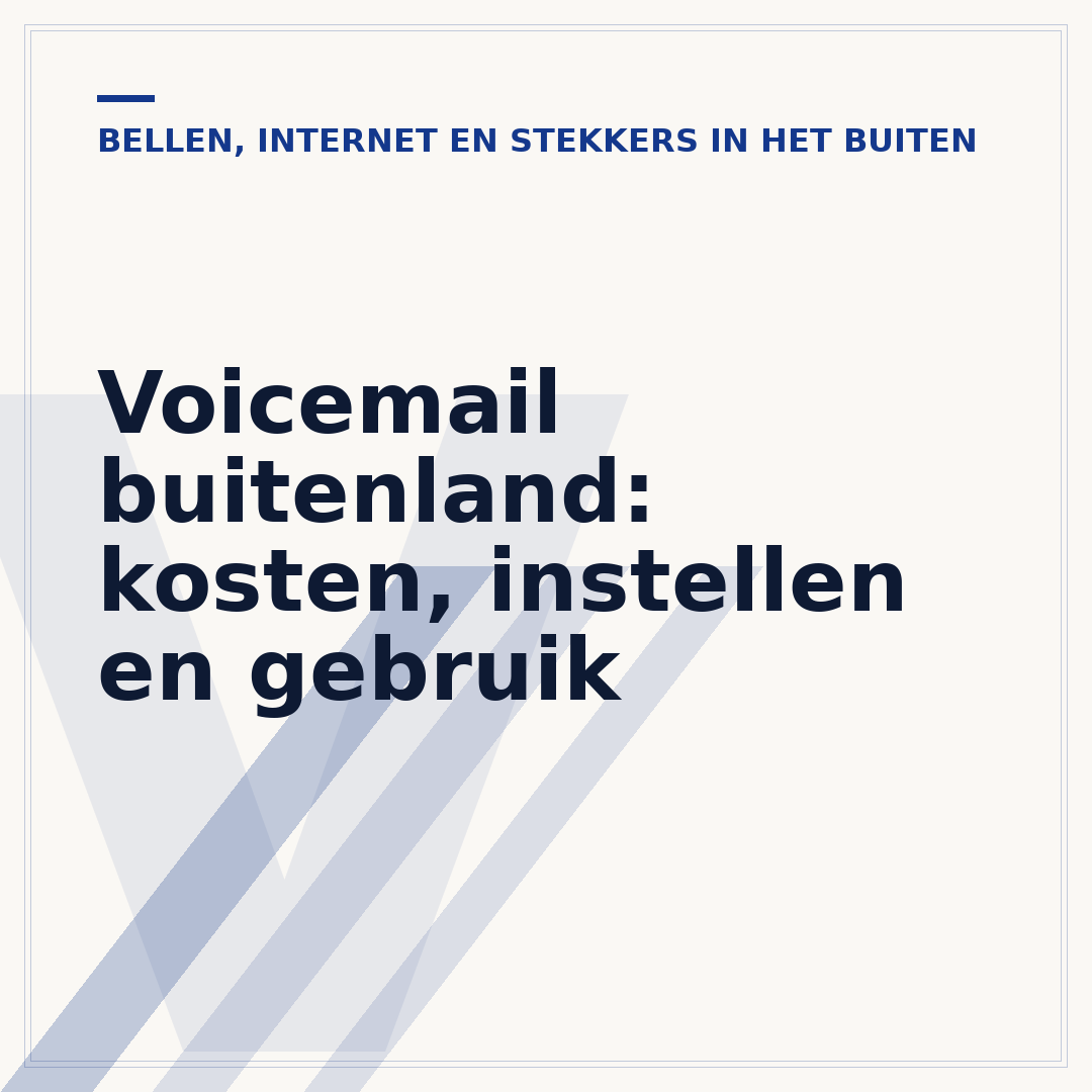 Voicemail buitenland: kosten, instellen en gebruik