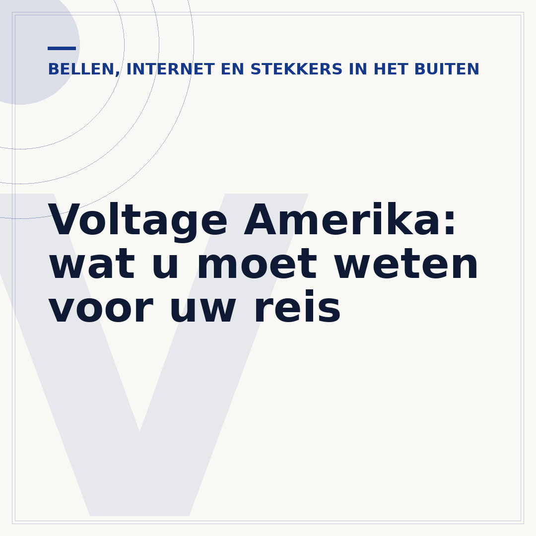 Voltage Amerika: wat u moet weten voor uw reis