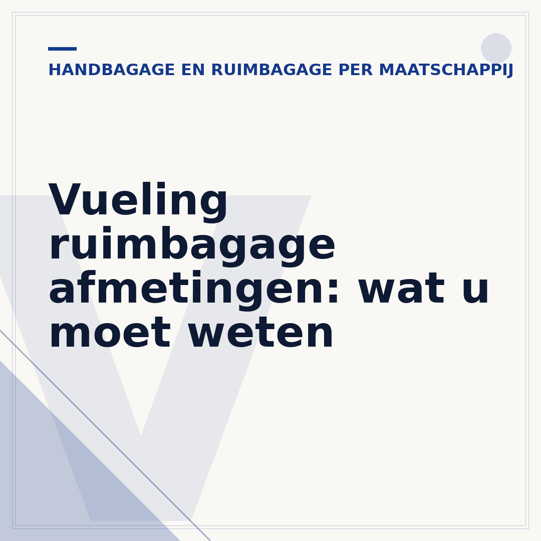 Vueling ruimbagage afmetingen: wat u moet weten