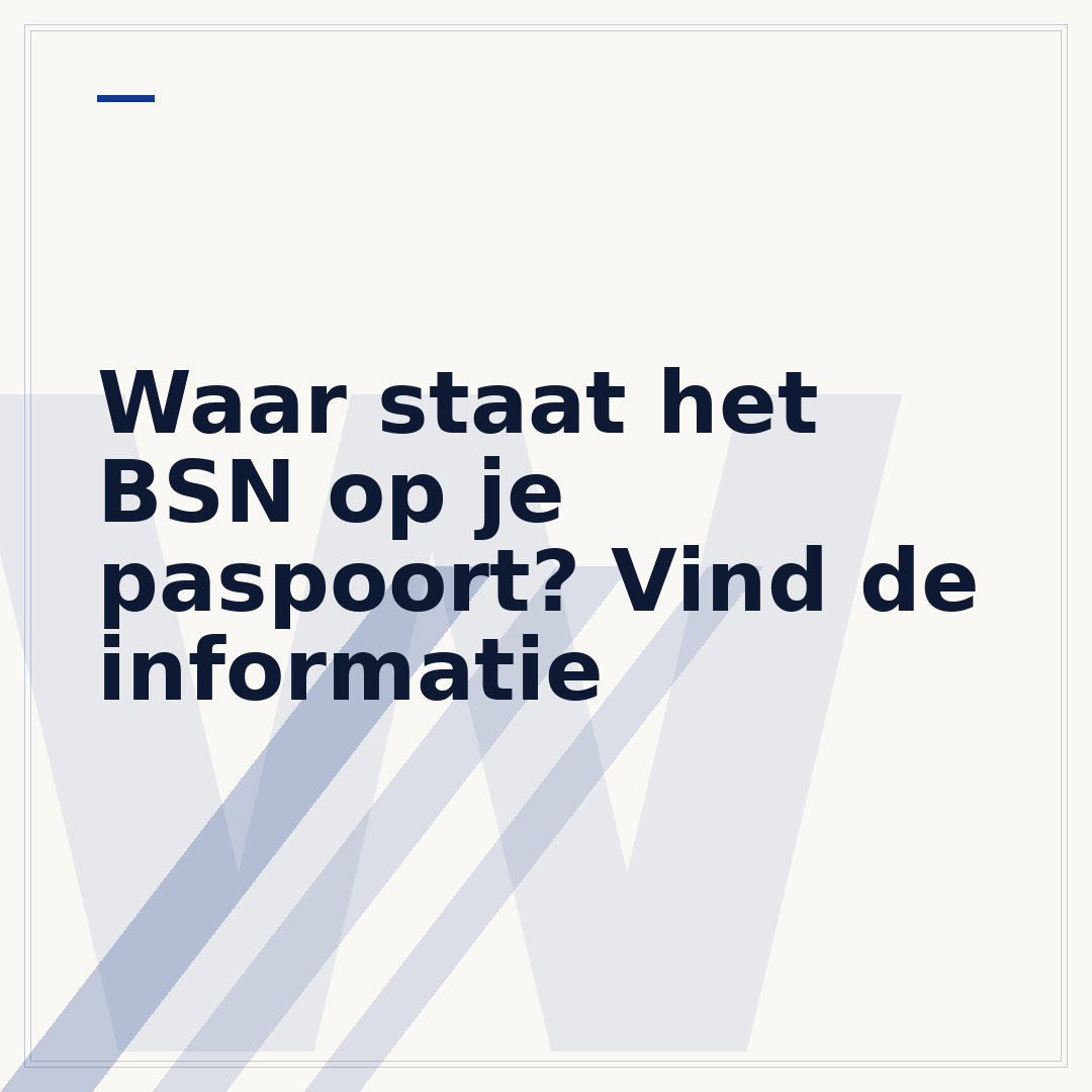 Waar staat het BSN op je paspoort? Vind de informatie