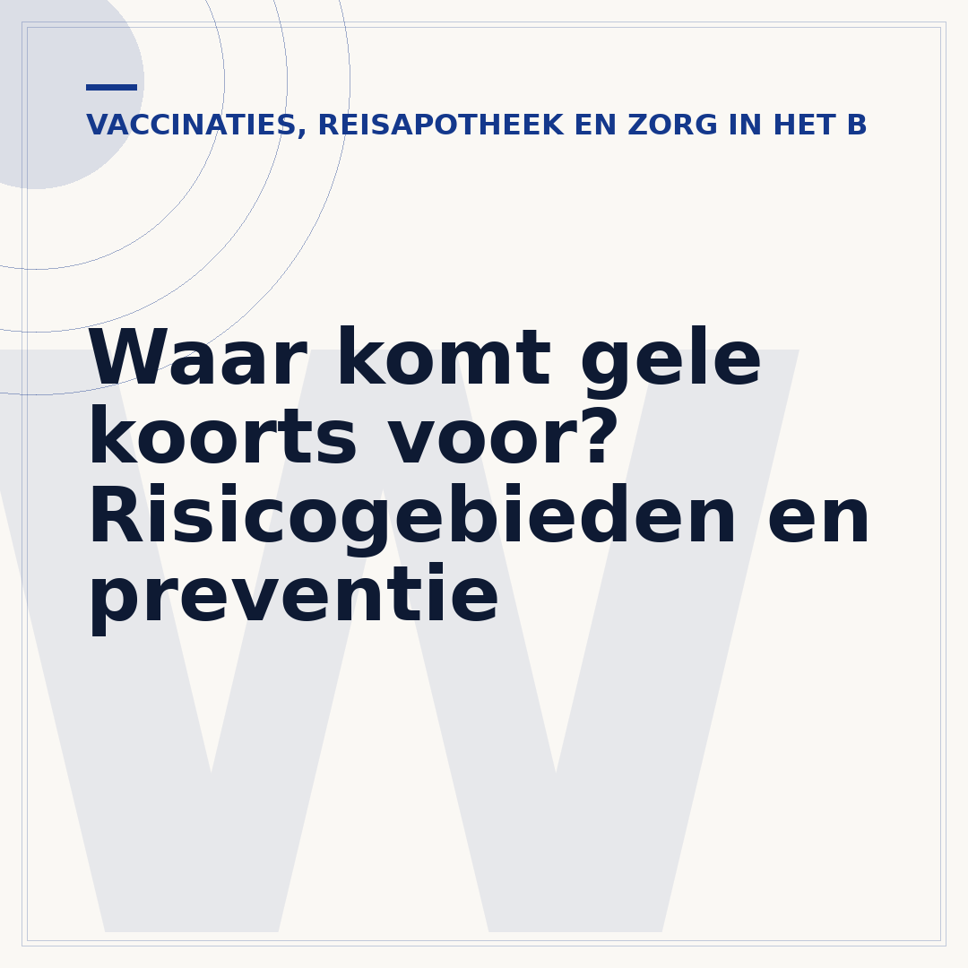 Waar komt gele koorts voor? Risicogebieden en preventie