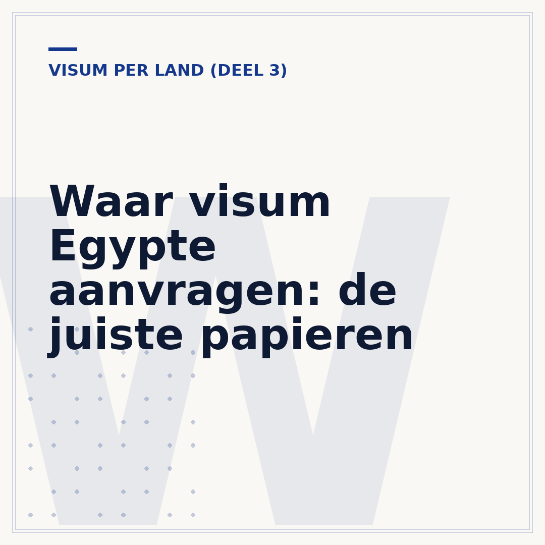 Waar visum Egypte aanvragen: de juiste papieren