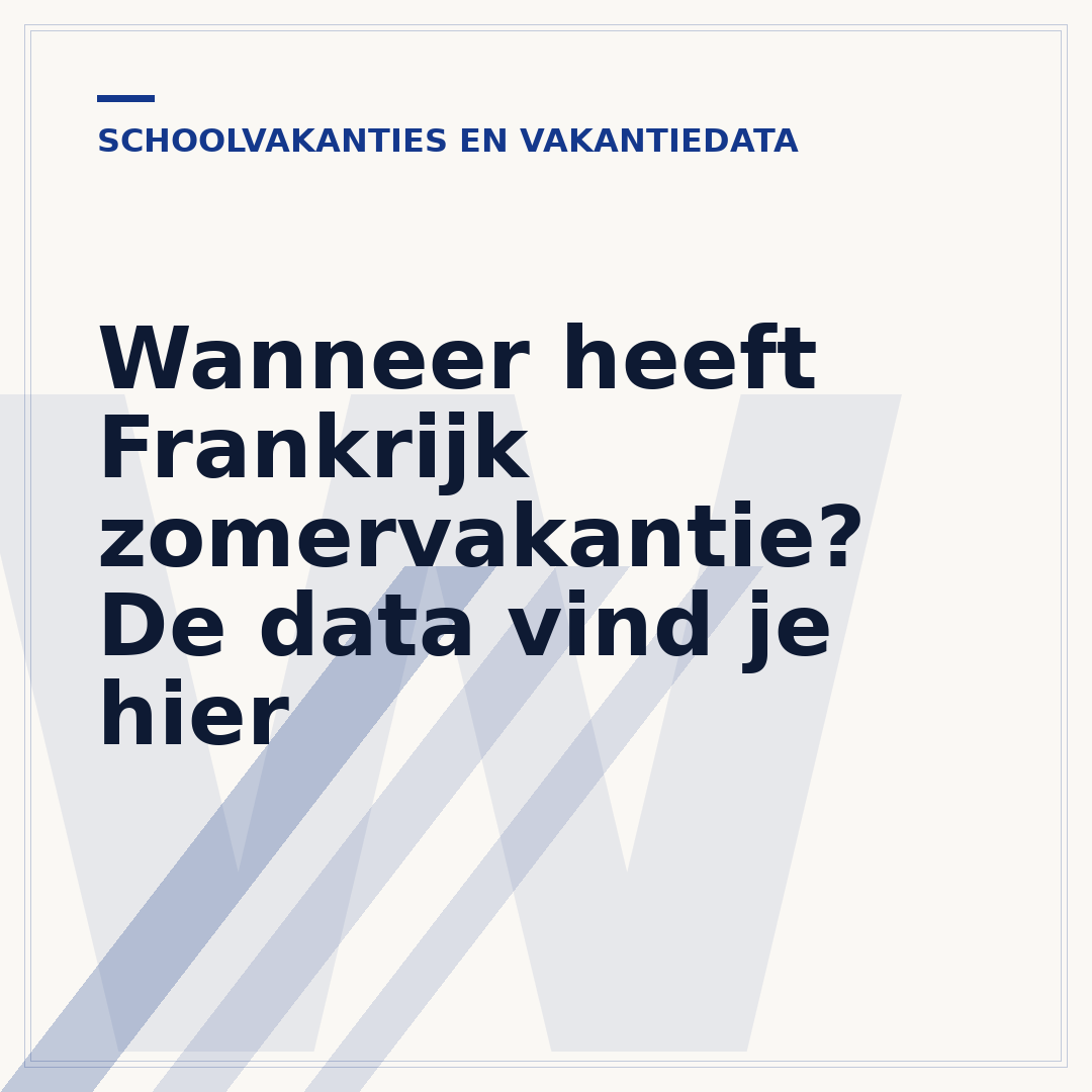 Wanneer heeft Frankrijk zomervakantie? De data vind je hier