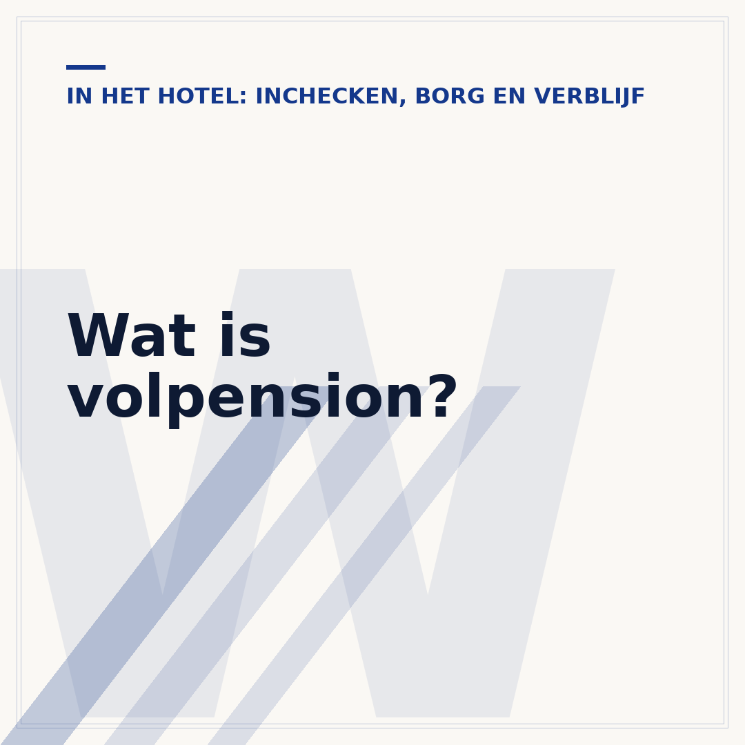 Wat is volpension?