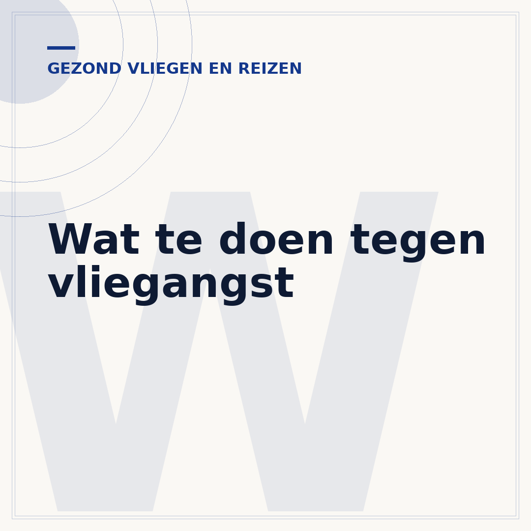 Wat te doen tegen vliegangst