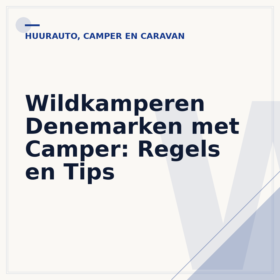 Wildkamperen Denemarken met Camper: Regels en Tips