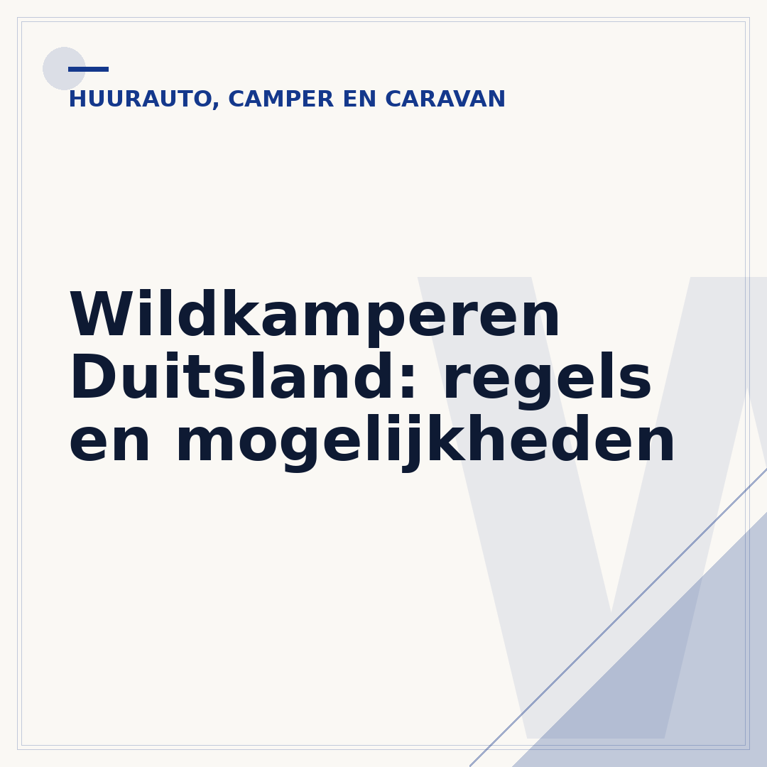Wildkamperen Duitsland: regels en mogelijkheden