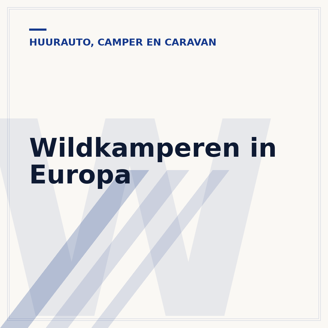 Wildkamperen in Europa
