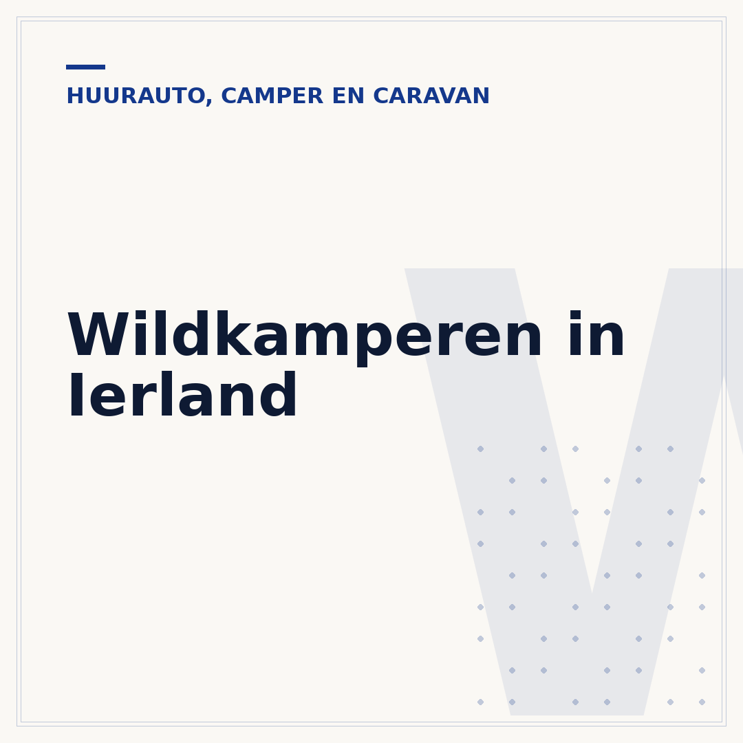Wildkamperen in Ierland