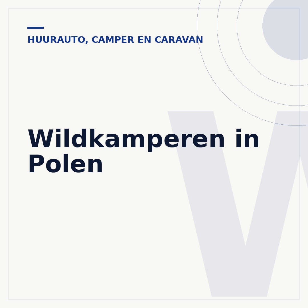 Wildkamperen in Polen