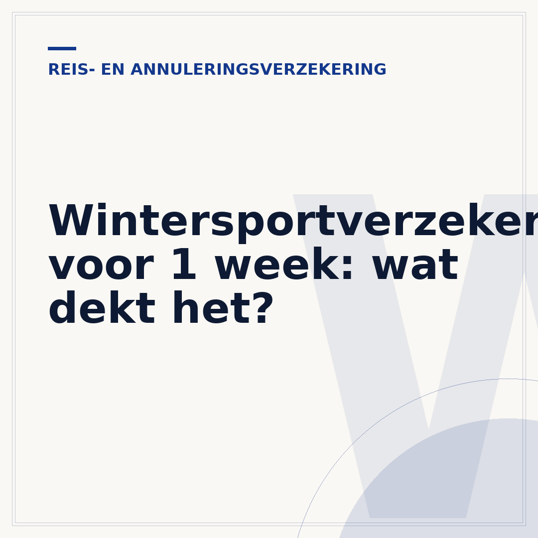 Wintersportverzekering voor 1 week: wat dekt het?
