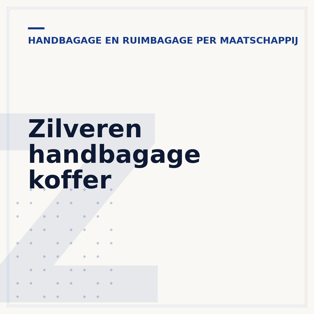 Zilveren handbagage koffer