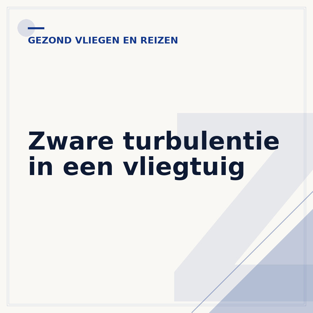 Zware turbulentie in een vliegtuig